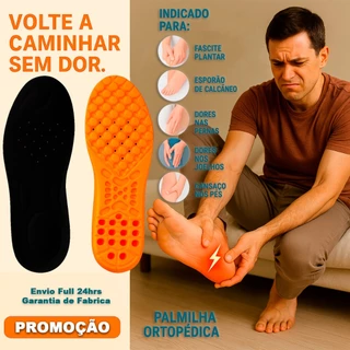Palmilha Gel P.u Ortopédica Anatomica para Varias Horas de Trabalho Envio Imediato