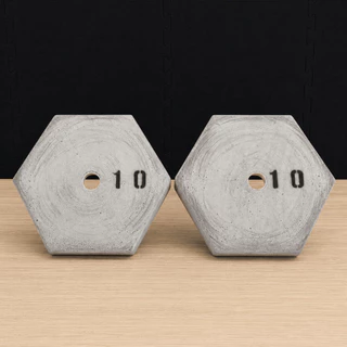2 x 10kg Anilhas para Musculação / Par de Anilhas - Total: 20kg / A PRONTA ENTREGA - PROMOÇÃO