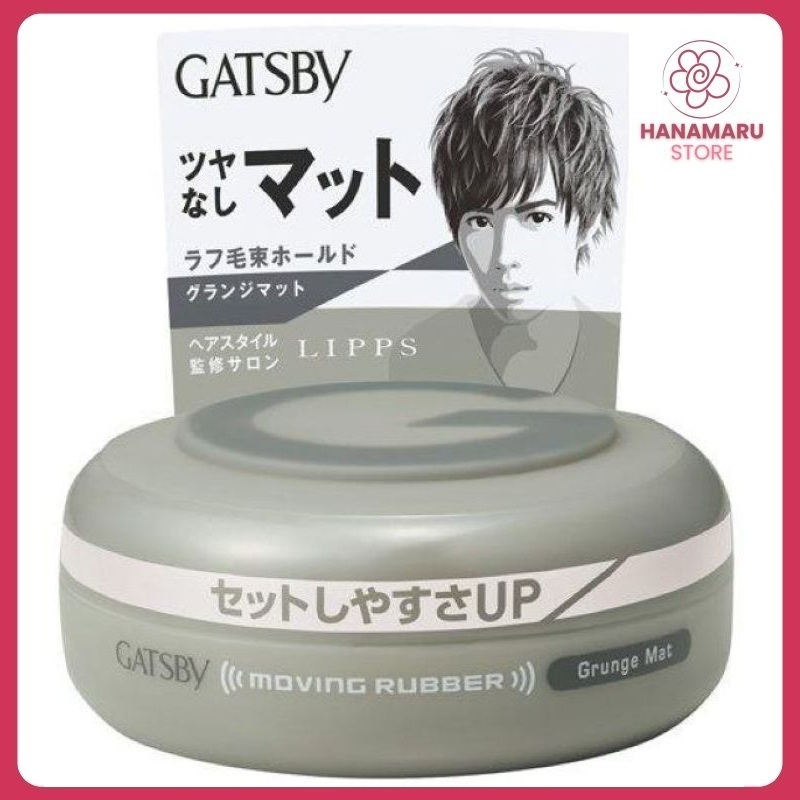 Gatsby Cera Pomada Moving Rubber Grunge Mat (Cinza) - Made in