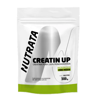 Creatina Monohidratada Nutrata 300g Refil Micronizad 200mesh Sem Sabor