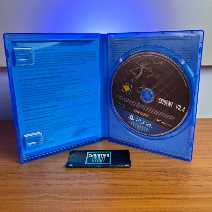 Jogo Resident Evil 4 Remake RE4 Zumbi PS4 Play 4 Midia Fisica CD