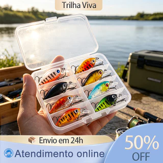 Isca Artificial Crankbait 4,5cm 3,5g Nado Realista Para Pesca Esportiva Cores Variadas