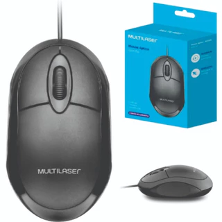 Mouse Com Fio Usb Barato Notebook Computador Pc MF100 Multilaser