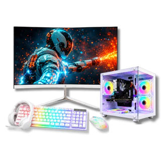 Computador Pc Gamer Intel Core i7 SSD 480GB 16GB RAM Placa de Video GT730 Monitor Led 23"