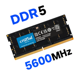 Memoria DDR5 8GB 4800MHZ 5600MHZ CRUCIAL/ADATA/SK HYNIX/SAMSUNG/ZILIA RAM SODIMM para Laptop/Notebook 1RX8GB
