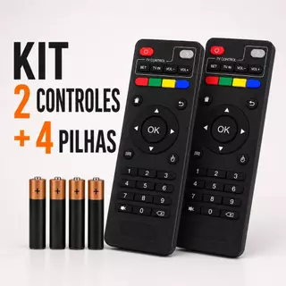 Controle Remoto Compatíveis C/ Tv Box Pro 4k + Pilhas Envio Imediato