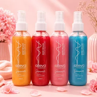 Kit com 4 Body Splash Alleva — Pele Perfumada
