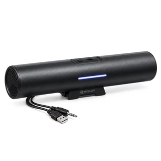 Caixa de Som para PC Knup KP-RO861 Hórus 6W RMS USB P2 com Clipe para Fixação no Monitor e Cabo 1,5m