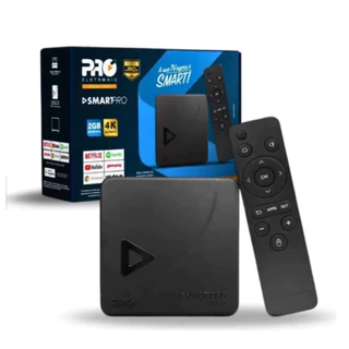 Smart Box TV Box Proeletronic SmartPro PROSB-3000 4K Android 10 2GB RAM 16GB Wi-Fi Bivolt Transforme Sua TV Em Smart Hom