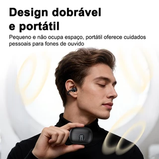 Fone de Ouvido Sem Fio Clip-on Confortável, Chamada Clara, Conexão Rápida Bluetooth, Redução de Ruído