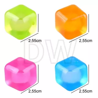 KIT ATÉ 40 Cubos de Gelo Reutilizáveis Coloridos – Use em Bebidas, Festas, Cooler ou Bolsa Térmica