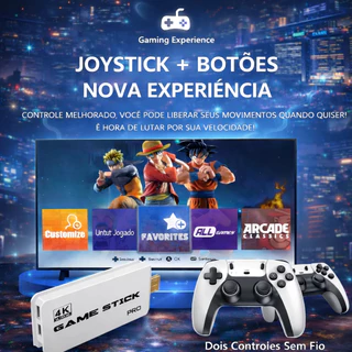Adaptador Videogame Game Stick M15 Retrô 2 Controles Branco em Oferta na Shopee