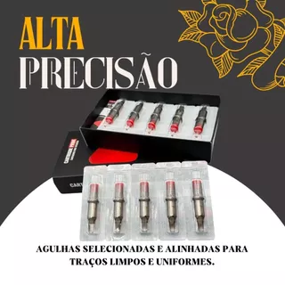 Cartucho Tatuagem Prime 5 10 ou 20 Unidades Traço RL RS RM Estúdio Profissional