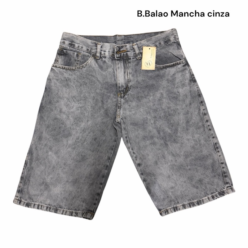 Y.L Bermuda Masculino Jeans Balão perna Larga,bem suave qualidade casual Top