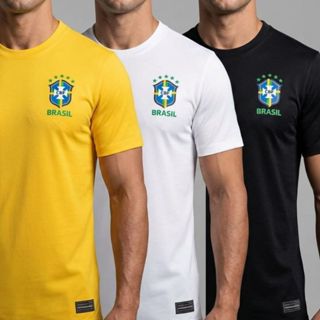 Camisa do Brasil Masculina Seleção Brasileira em Oferta na Shopee