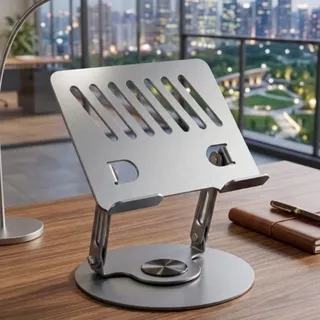 Suporte de Metal Ajustável Para Notebook Tablet Giratória de 360°