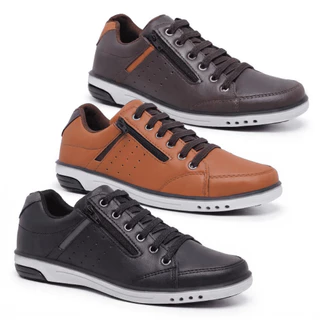 Kit 3 Pares De Sapatenis Masculino Star Fox Elastico Confortavel 750 A3