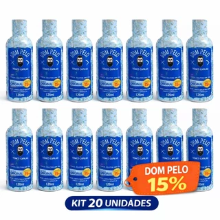 Kit 20x Dom Pelo Tônico Capilar 120ml Cabelo Barba Sobrancelha
