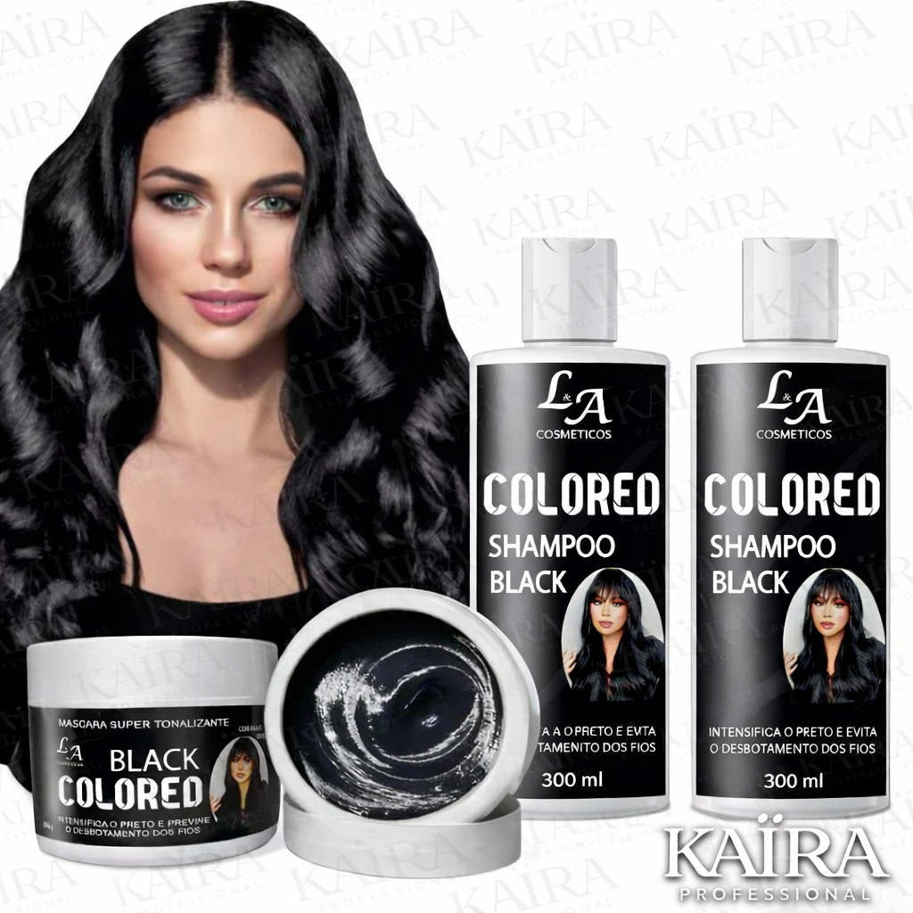 LA Cosméticos 2 Shampoos + 1 Máscara Tonalizante para Cabelos