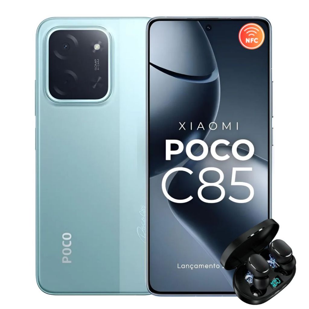 Celular Poco C85 4G Com NFC 256/8GB 128/6GB Versão Global Dual