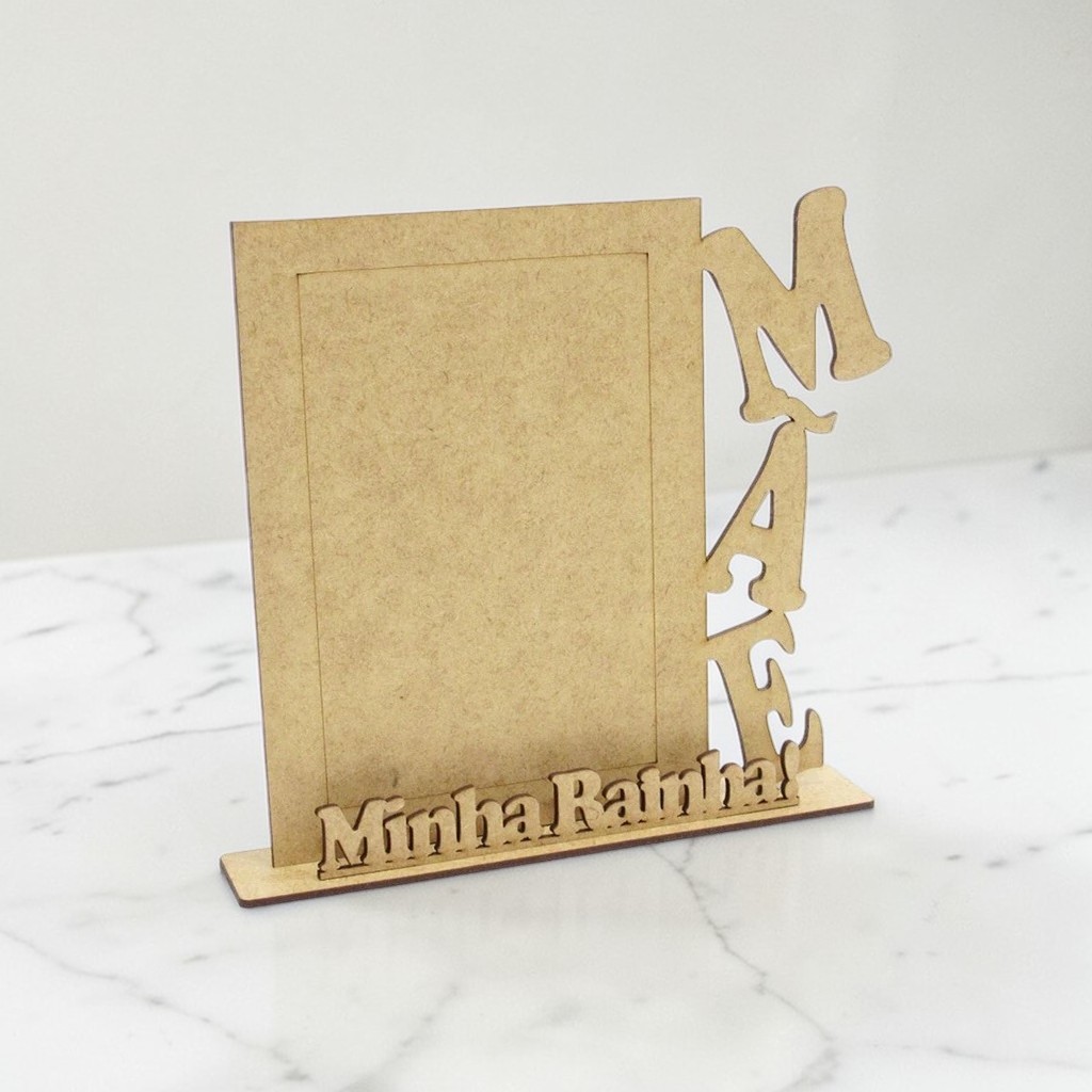 30 lembranças para o dia das mães em mdf cru porta retrato com frase em Oferta na Shopee