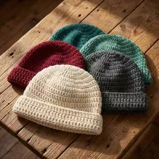 Touca de Crochê Unissex Inverno | Gorro Quentinho Estiloso Artesanal Premium