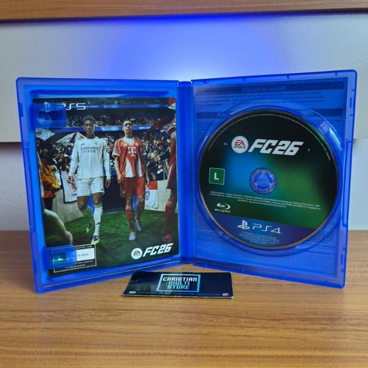 Jogo EA FC 26 Fifa 2026 Futebol Soccer PS4 Play 4 Midia Fisica CD