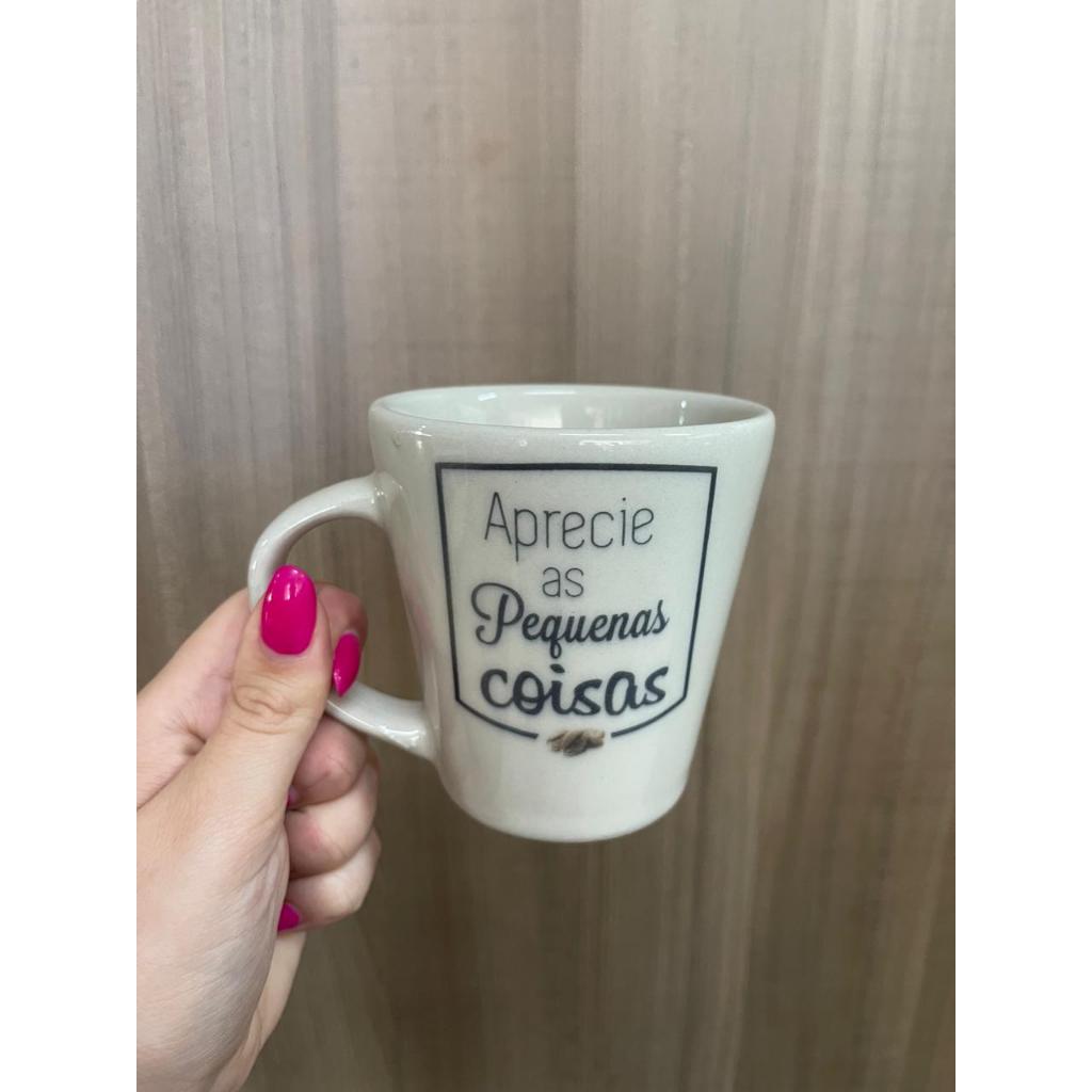 Caneca Az9 xicara Biona Porcelana Estampas Sortidas 270ml Oxford