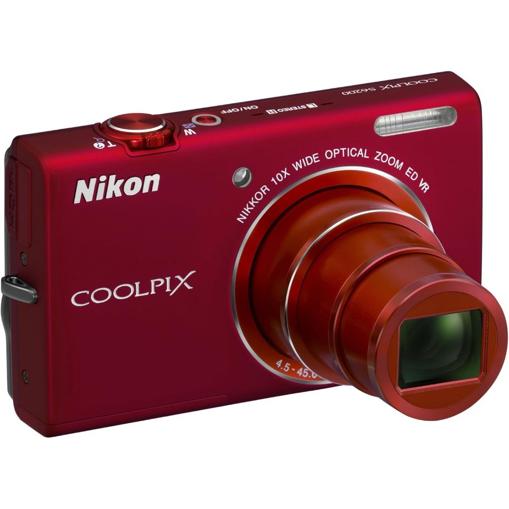 Nikon COOLPIX S6200 レッド 本体 Câmera Digital Nikon COOLPIX S6200 | Zoom Óptico 10x 16.0MP | 5