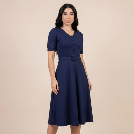 Vestido Mídi Godê Feminino Moda Evengélica