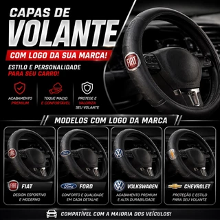 Capa de Volante Universal Premium 38cm de diâmetro