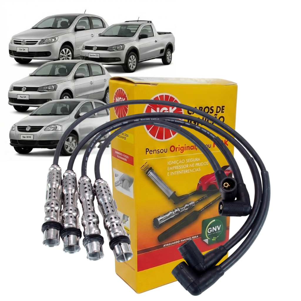 Jogo Cabo de Vela NGK ST-V25 / Gol G5 G6 G7 G8 Fox Polo Golf