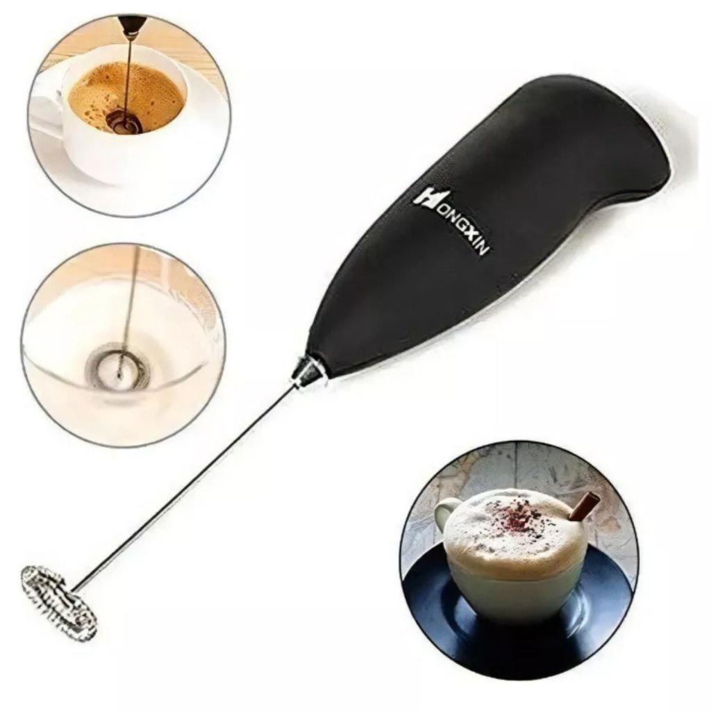 Mini Mixer Elétrico Portátil - Mistura Bebidas Fria e Quente com Motor ...