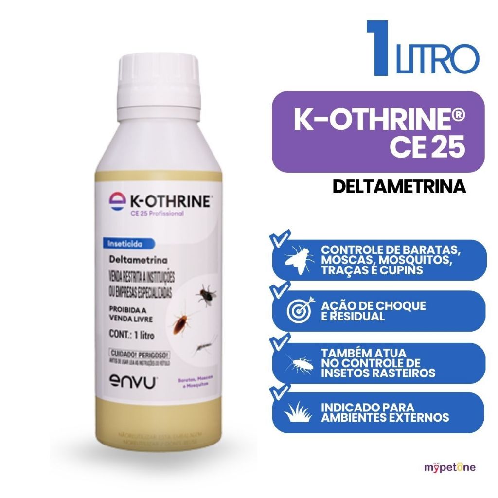 K-Othrine CE 25 Mosquitos Baratas Moscas 1L Envu | Shopee Brasil