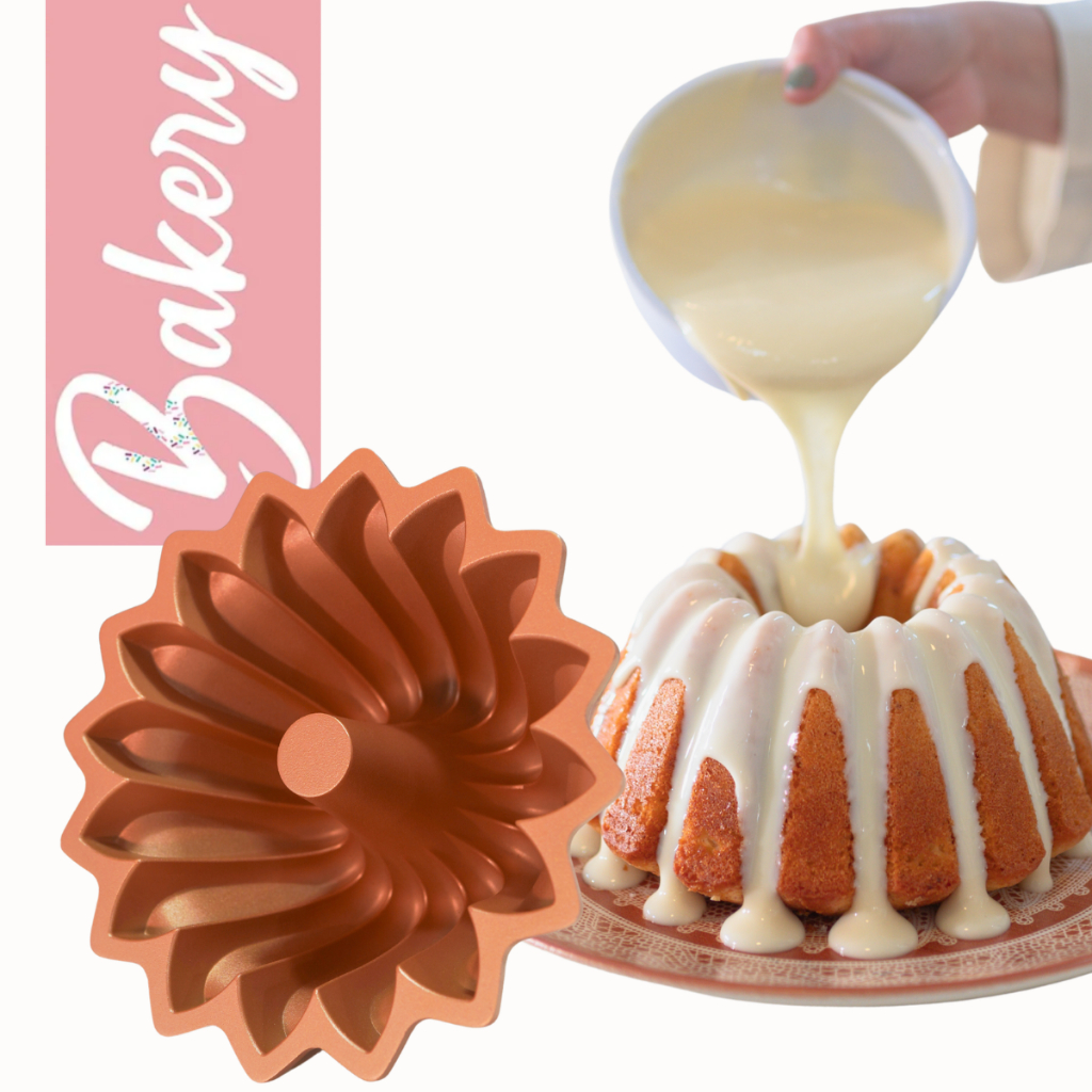 Forma de Bolo Decorada Antiaderente Hercules Bakery 24cm Alu