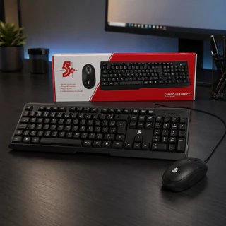 Kit Teclado e Mouse USB 5 KC500 Office Conforto Precisão Para Seu Dia a Dia Original