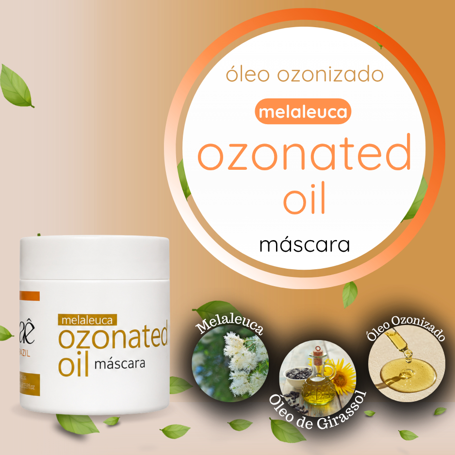 Kit Melaleuca Ozonizada Eaê Brazil Shampoo 1L + Mascara 500g