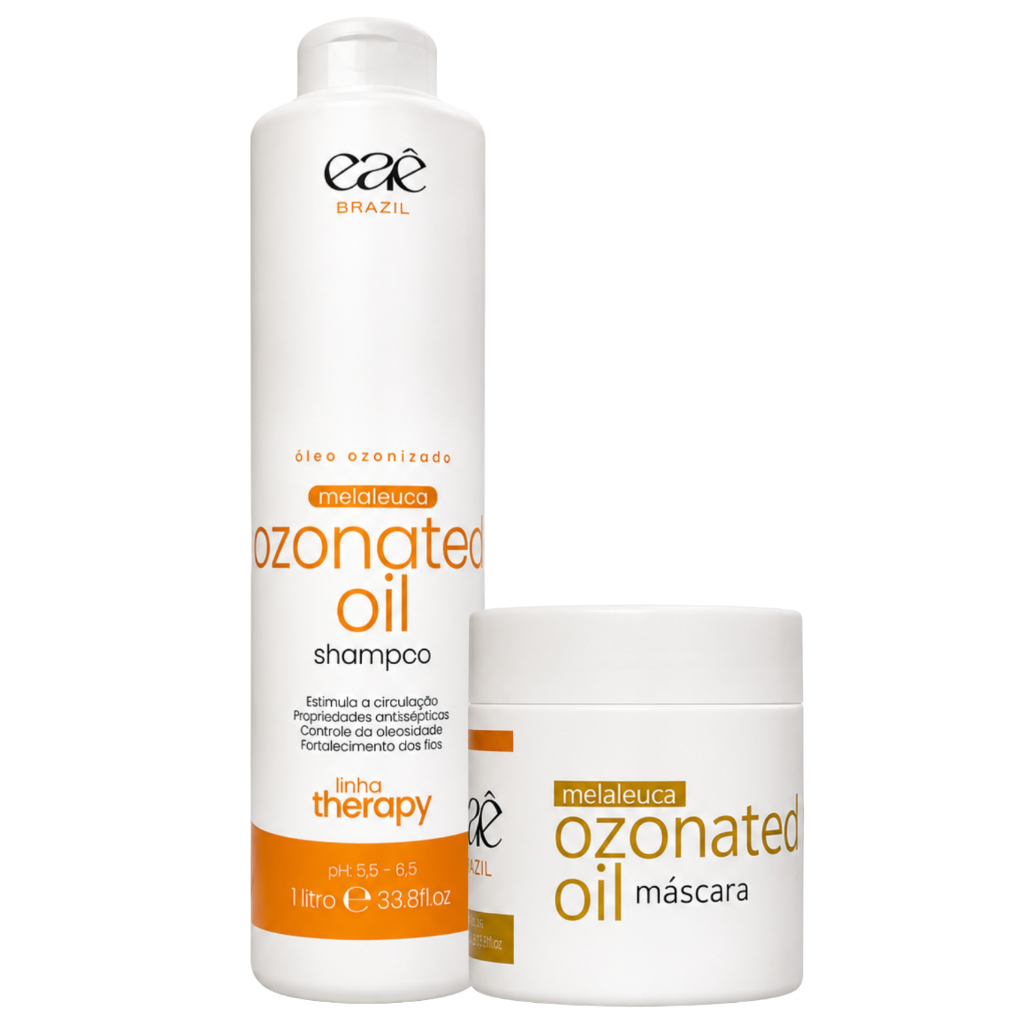 Kit Melaleuca Ozonizada Eaê Brazil Shampoo 1L + Mascara 500g
