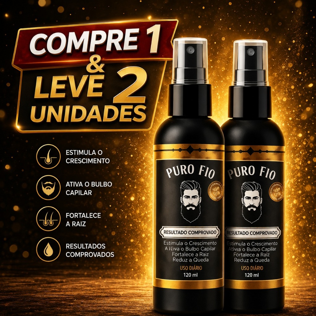 kit 2 x Pro Barber Capilar Puro Fio 120ml|Crescimento|Cabelo|Barba|Sobrancelha| Envio Imediato