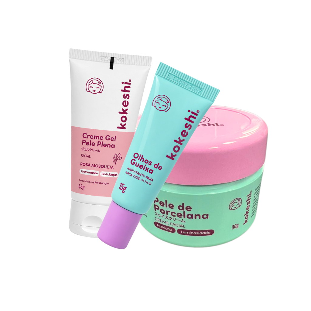 Kit hidratação Kokeshi: Pele de Porcelana, Olhos de Gueixa e Plena — foto 1
