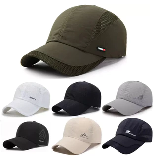 Boné Tactel Casual Respirável Baseball Secagem Rapido Spring Summer New Handsome Outdoor Sports