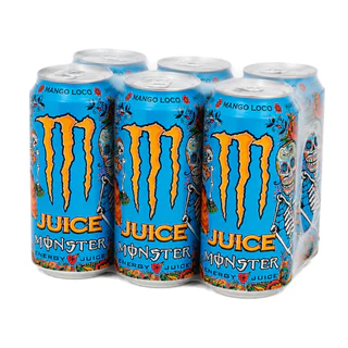 Energético Monster Mango Loco Energy Drink Pack C/6UN Original