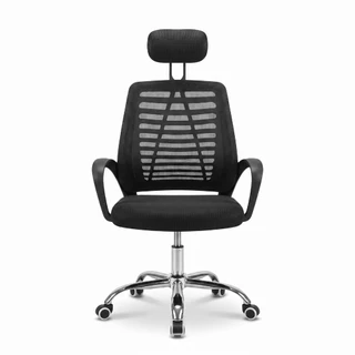 Cadeira Mesh Zebrada Giratória Escritório Cor Preto