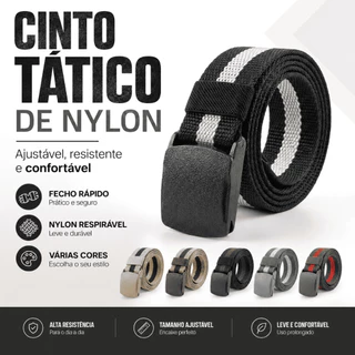 Kit 2 Cintos Antialérgico Fivela De Plástico Engate Rápido Amigável Aeroporto Leve Resistente