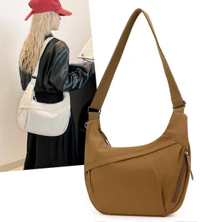 Bolsa feminina casual de nylon à prova d’água, com alça de ombro ajustável e um único compartimento MM.Loja