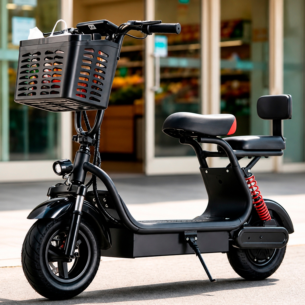 Scooter elétrica 500W com banco e garupa (Taiwan Collection)