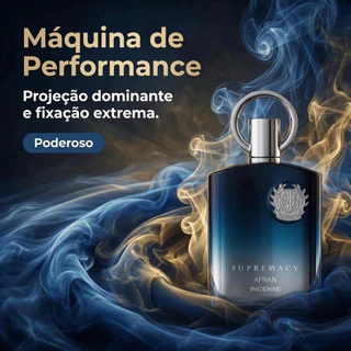 Perfume Masculino Afnan Supremacy Incense 100ml Eau de Parfum Original Aroma Amadeirado Defumado Longa Duração