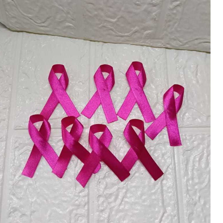 Laço de Cetim para Concientização Outubro Rosa | Shopee Brasil