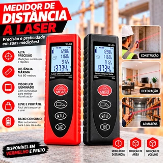 Medidor de Distância a Laser 80 Metros Alta Precisão Trena a laser Digital Envio Rápido