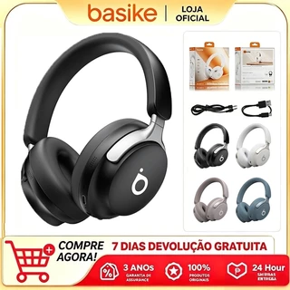 Basike Wireless Bluetooth Headset Com Bluetooth 5.4 Graves Potentes Incredible Comfort Bateria E Som